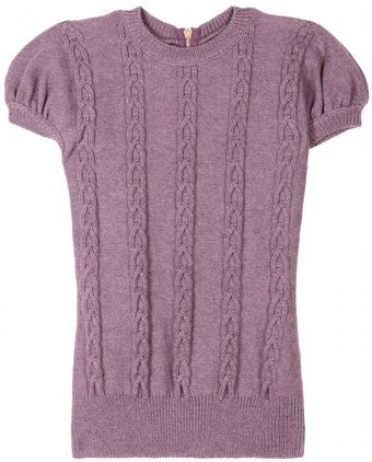 Nina Ricci Cable Knit Top - Lyst