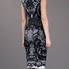Alexander Mcqueen Fitted Paisley Dress in Black - Lyst