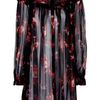Alexander Mcqueen Sheer Silk Blouse in Floral (black) - Lyst