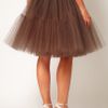 Asos Full Skirt in Mesh in Green - Lyst