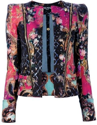 Balmain Biker Jacket - Lyst