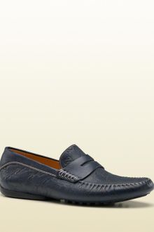 Gucci Penny Loafer Driver with Interlocking G - Lyst