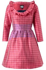 House Of Holland Silkblend Houndstooth Dress
