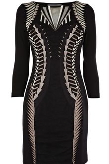 Karen Millen Geometric Mirrored Triba - Lyst