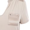 Karen Millen Polo Tshirt in White (neutral) - Lyst