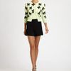 Oscar De La Renta Pleat Shorts in Black - Lyst