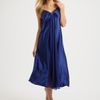 Oscar De La Renta Sleepwear Long Gathered Gown in Blue - Lyst