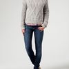 Tommy Hilfiger Long Sleeve Cable Knit Jumper with Crew Neck Aw in Gray (grey) - Lyst