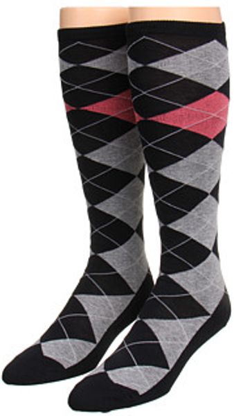 Kate Spade Argyle Knee High 2 Pack in Black (b) - Lyst