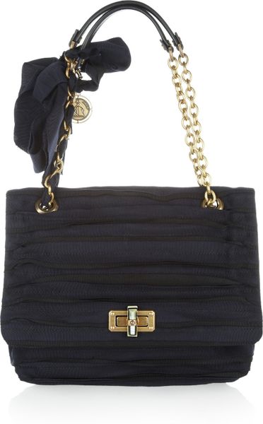 Lanvin Happy Grosgrain Shoulder Bag in Blue (midnight) - Lyst