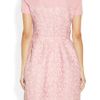 Oscar De La Renta Lace and Silk Faille Dress in Pink - Lyst