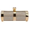 Stark Crystal Stud Clutch Bag in Gold - Lyst