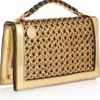 Stella Mccartney Pembridge Faux Leather Clutch in Gold - Lyst