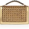 Stella Mccartney Pembridge Faux Leather Clutch in Gold - Lyst