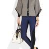 Stella Mccartney Bale Two Tone Stretch Crepe Leggings Style Pants in Blue (navy) - Lyst
