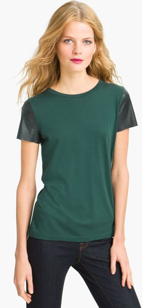 Theory Rodiona G Encase Tee in Green (emerald) - Lyst