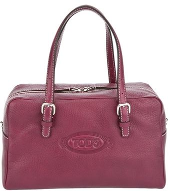Tod's Square Leather Tote Bag - Lyst