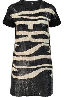 Versus  Sequined Jersey Dress - Lyst