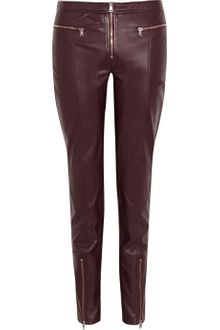 Versus  Paneled Leather Pants - Lyst