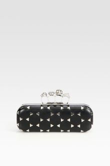 Alexander McQueen Studded Knuckle Box Clutch - Lyst