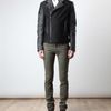 Balenciaga Leather and Flecked Tweed Motorcycle Jacket in Black for Men - Lyst