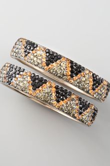 Chamak By Priya Kakkar Pave Crystal Bangles Set Of Two - Lyst