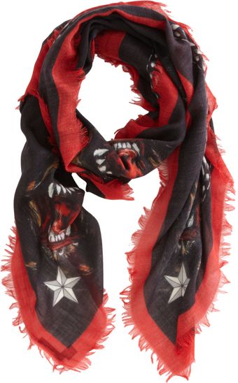 Givenchy Rottweiler Cornerprint Square Scarf - Lyst