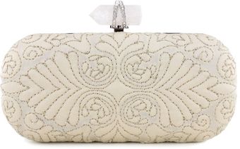 Marchesa Oyster Stitched Oval Clutch - Lyst