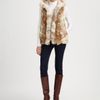 Michael Kors Patchwork Coyote Fur Hooded Vest in Brown (natural) - Lyst
