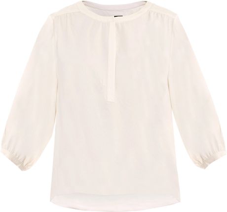 Rag & Bone Magarastra Silky Shirt in Beige (cream) - Lyst
