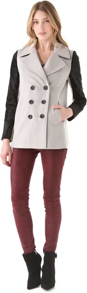 Rebecca Minkoff Jamison Coat with Fur - Lyst