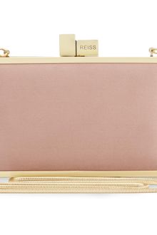 Reiss Metal Frame Box Clutch - Lyst