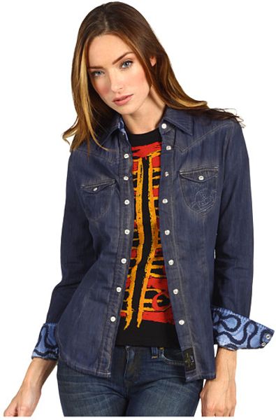 Vivienne Westwood Anglomania Lee Rider Blouse in Blue (b) - Lyst