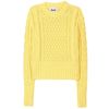 Acne Lia Cable Knit Pullover in Yellow - Lyst