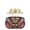 Alexander Mcqueen Unicorn Knuckleduster Embroidered Clutch in Black (gold) - Lyst