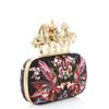 Alexander Mcqueen Unicorn Knuckleduster Embroidered Clutch in Black (gold) - Lyst