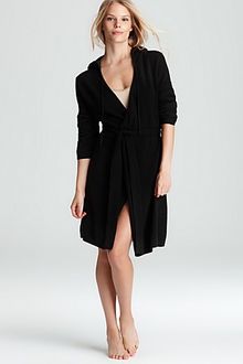 Ash Arlotta Cashmere Short Wrap Robe with Hood - Lyst