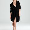 Ash Arlotta Cashmere Short Wrap Robe with Hood in Black (camel) - Lyst