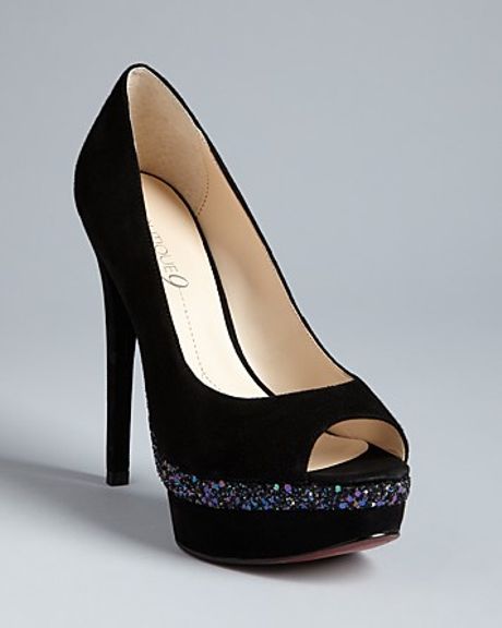 black sparkly pumps uk