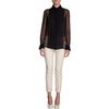 Chloé Tuxedo Blouse in Black - Lyst