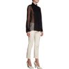 Chloé Tuxedo Blouse in Black - Lyst
