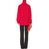 Christopher Kane Cableknit Turtleneck Sweater in Red - Lyst