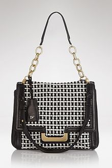 Diane Von Furstenberg Shoulder Bag New Harper Charlotte Check - Lyst
