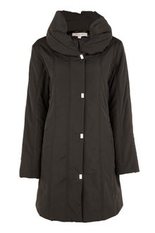 Jacques Vert Black Quilted Raincoat - Lyst