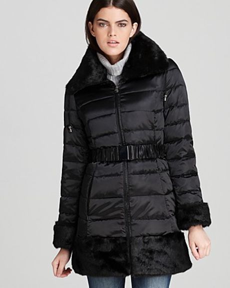 laundry black puffer coat