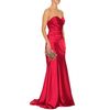 Marchesa Notte Marchesa Notte Strapless Evening Gown in Red - Lyst