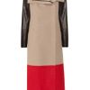 Mason By Michelle Mason Colorblock Wool and Cashmere Blend Coat in Beige (oatmeal) - Lyst