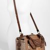Michael Kors Gia Embossed Leather Satchel in Brown (desert) - Lyst