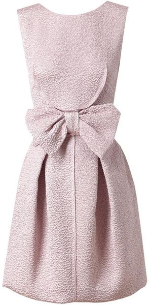 Nina Ricci Silkblend Cloque Dress - Lyst