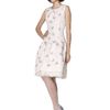 Oscar De La Renta Embroidered Cocktail Dress with Feathers in Beige (floral) - Lyst